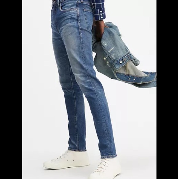 Levi's Other - Levi’s 512 slim taper made and crafted med wash high rise unisex jeans 28/32